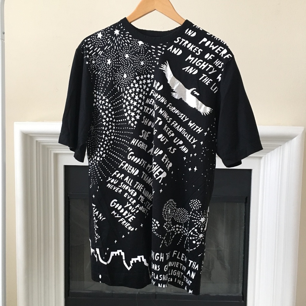 Juun.J and Rob Ryan "Little Bird" men's graphic T-shirt Size 44